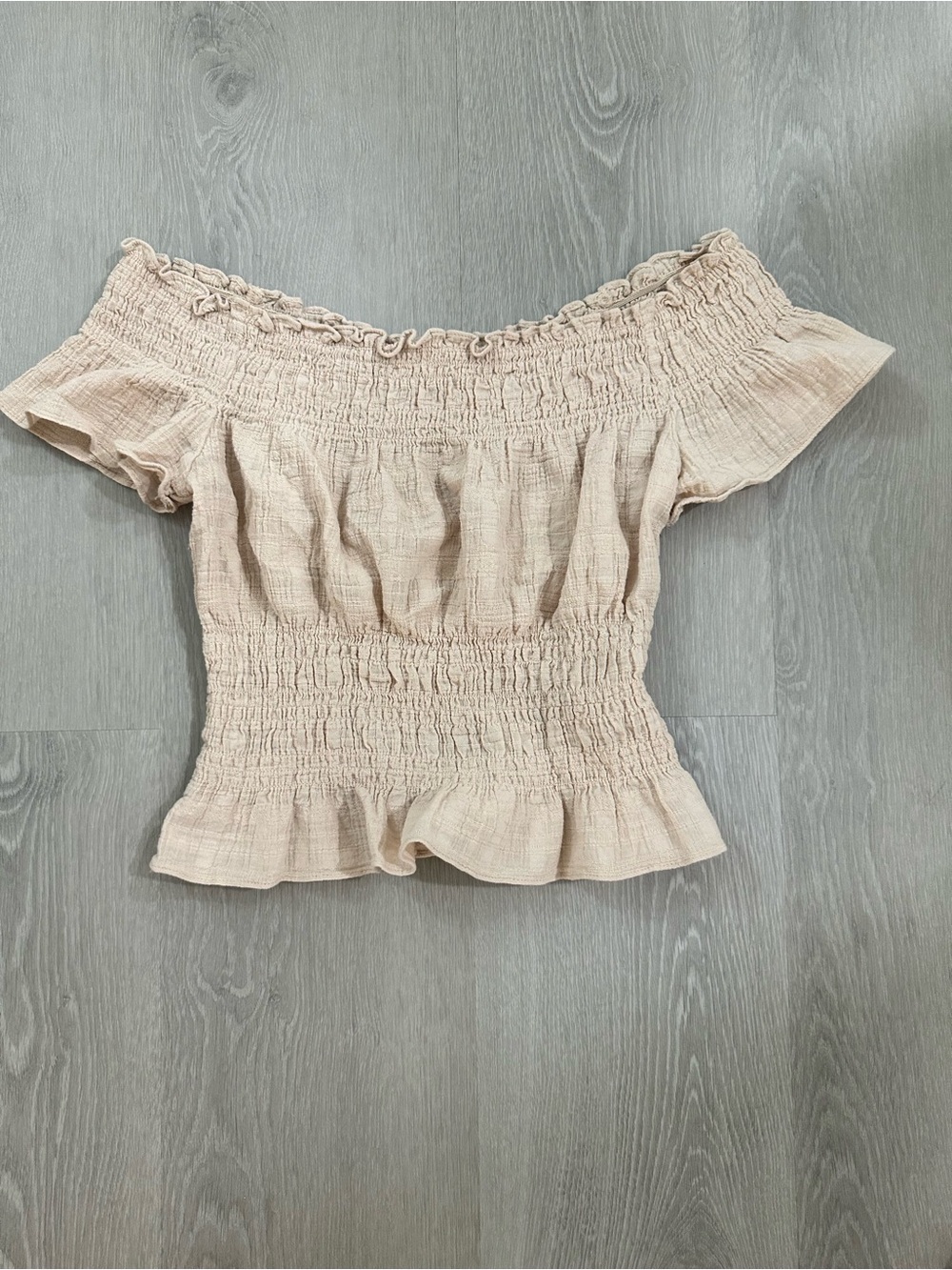 Off the Shoulder Cotton Crop Top